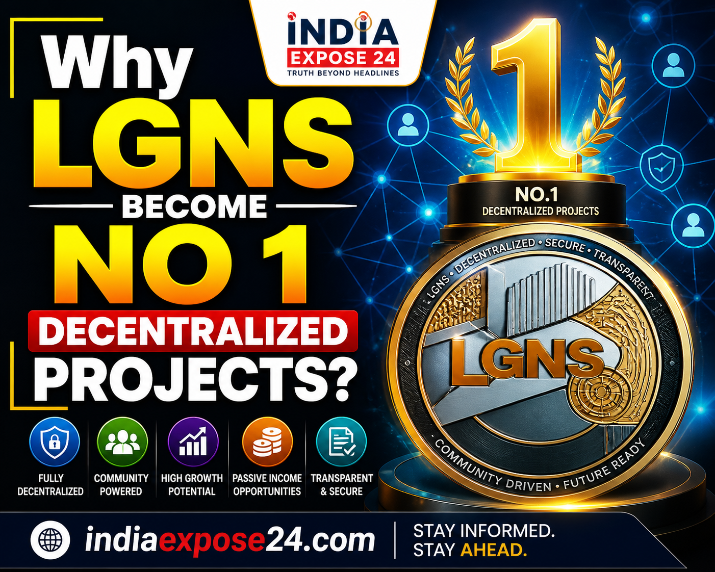 Why LGNS is Breaking Global Records in 2026: The Rise of a Top Decentralized Crypto Project Why LGNS becomes number 1 decentralized project in 2026 with compounding system, passive income model, and indiaexpose24.com branding.
