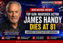 James Handy Top Gun Maverick actor death investigation news banner.
