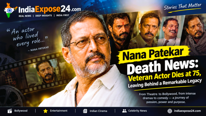 Nana Patekar veteran actor featured in IndiaExpose24 entertainment news
